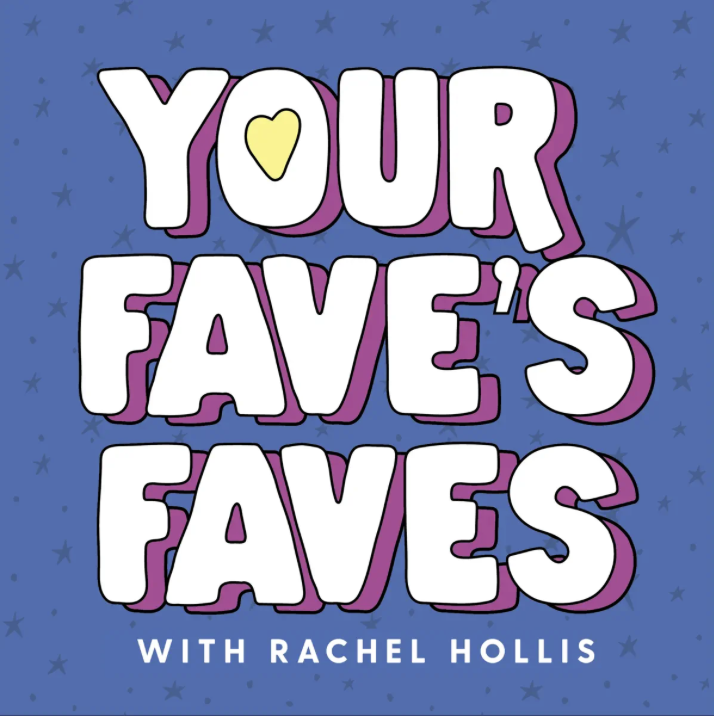 Book cover titled "Your Favorite's Faves" with purple and white text, yellow heart, and a blue starry background.