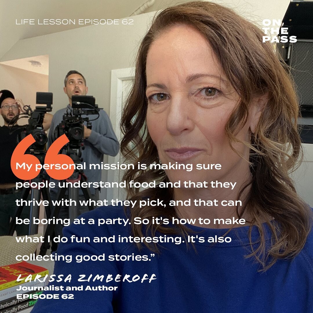 Taking notes on how to craft deliciously compelling stories from @technically.food 📝 Have you listened to episode 62 yet? We had a wonderful conversation with journalist, author, and friend Larissa Zimberoff, filled with an abundance of food-tech mu