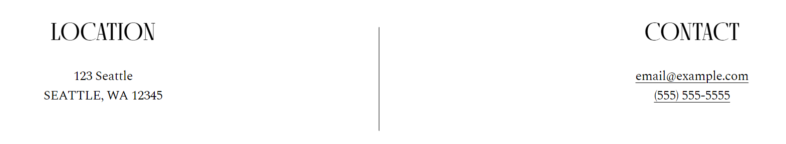 add vertical line in squarespace-vertical line in footer example