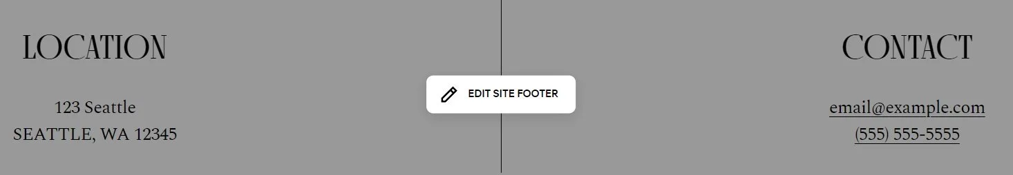 add a footer navigation in squarespace edit site footer button