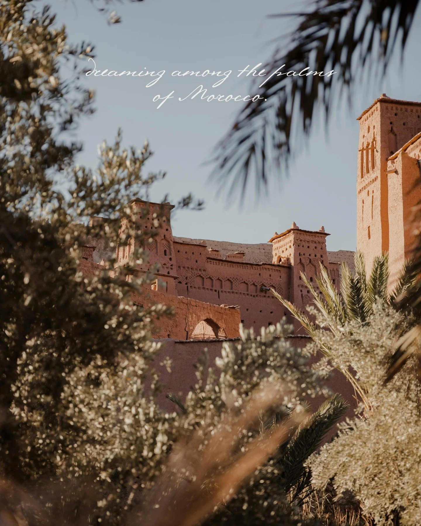 Dreaming among the palms ✨

An intimate writer's retreat in Marrakech, Morocco. 

Dancing between the Atlas mountains and the spice souks, join us for a week as we drink in the new wine with Christ. Creating with Him afresh among the copper sands of 