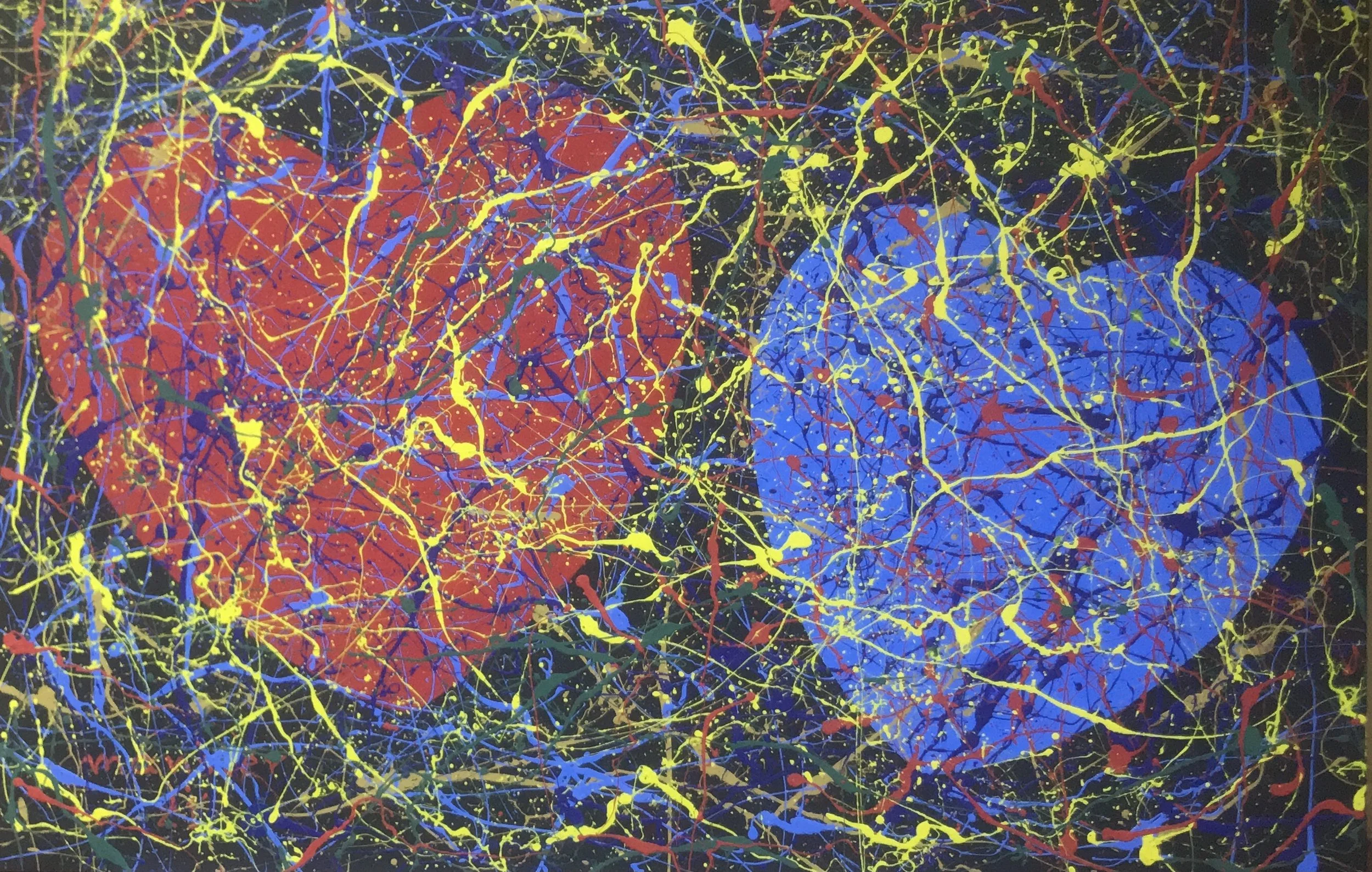 Hearts Nearby: An active painting by Manolis Stratakis