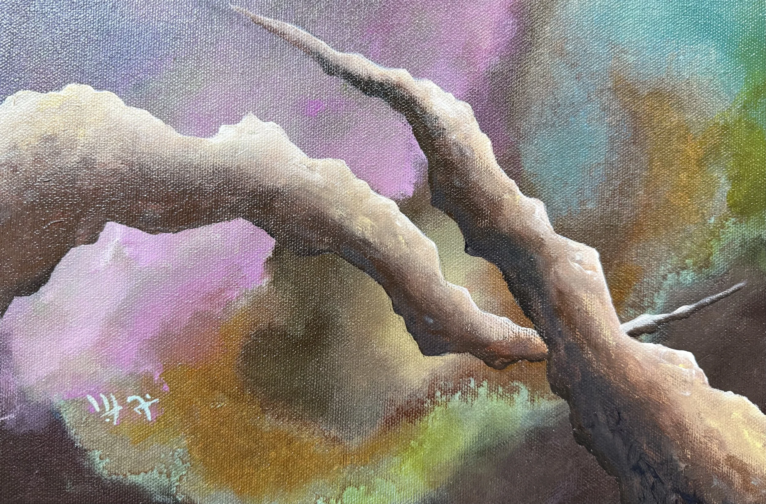 "Off the beaten track 4", - €90 - Acrylics on canvas, 30x20cm
