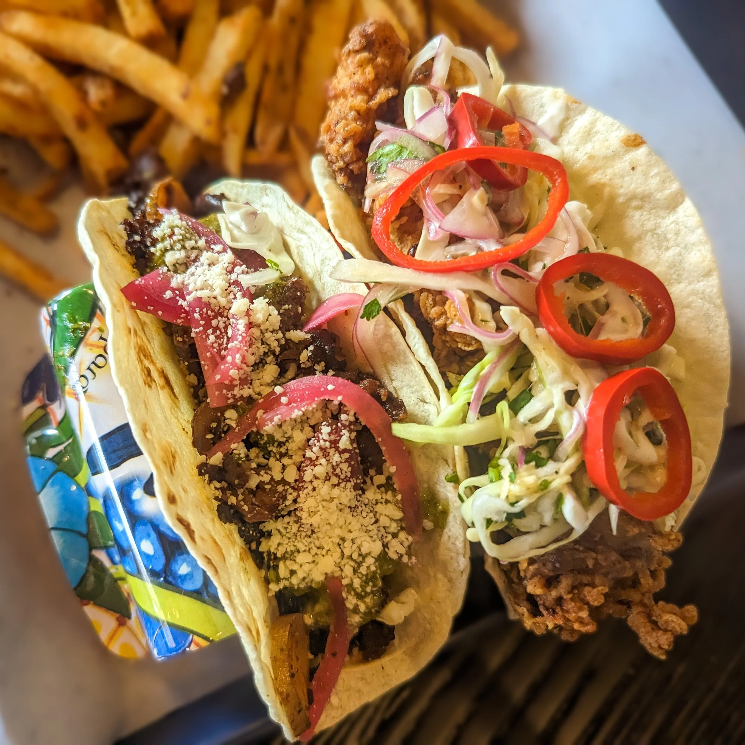 Delicious tacos at Dos Gordos Tacos and Tequila in Spokane, WA