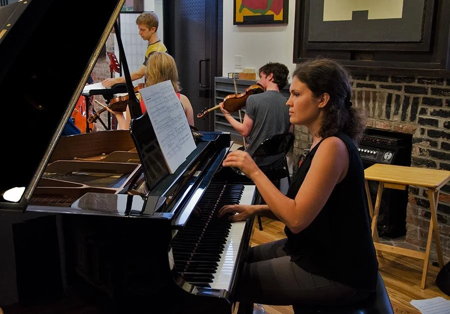 Contemporaneous rehearsal at the Scholes Street Studios, NYC