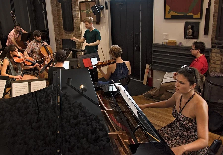 Contemporaneous rehearsal at the Scholes Street Studios, NYC