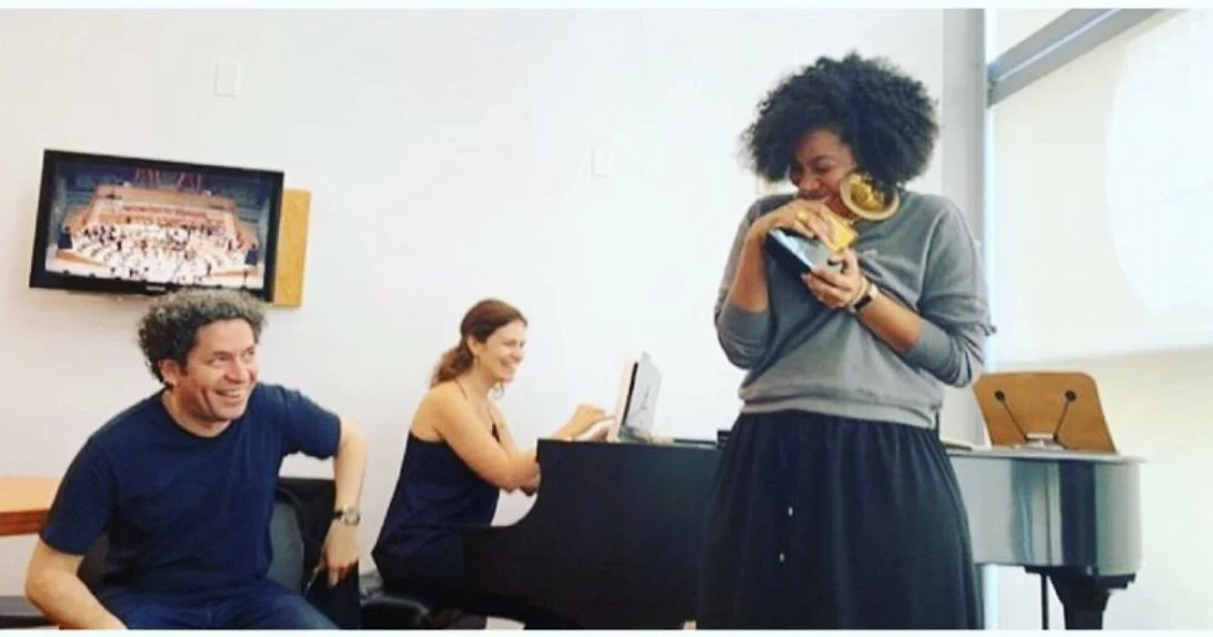 Rehearsal with Gustavo Dudamel and Golda Schultz, Beethoven 9th Symphony at the LA Phil, 2019