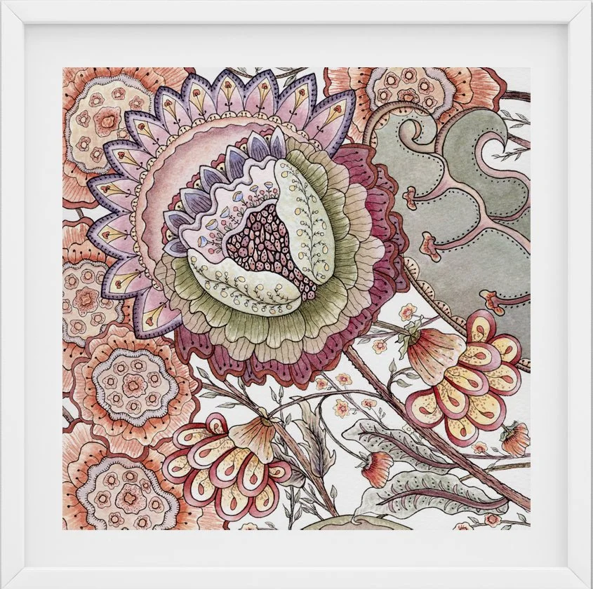 A Nod to Nature #20 | 8" x 8" watercolor on paper