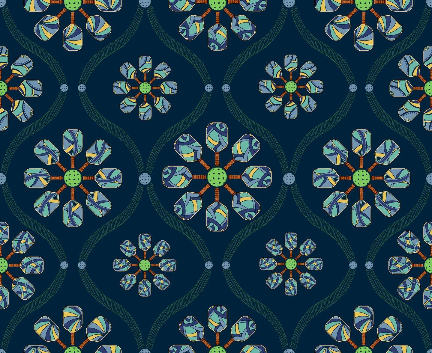 The pattern I created for the new challenge @Spoonflower, &ldquo;Court Sports&rdquo; highlighted pickle ball. I have never played but it looks like it would be fun to try&hellip;. Link to vote for patterns is in the bio.
.
.
.
.
#spoonflower #textile