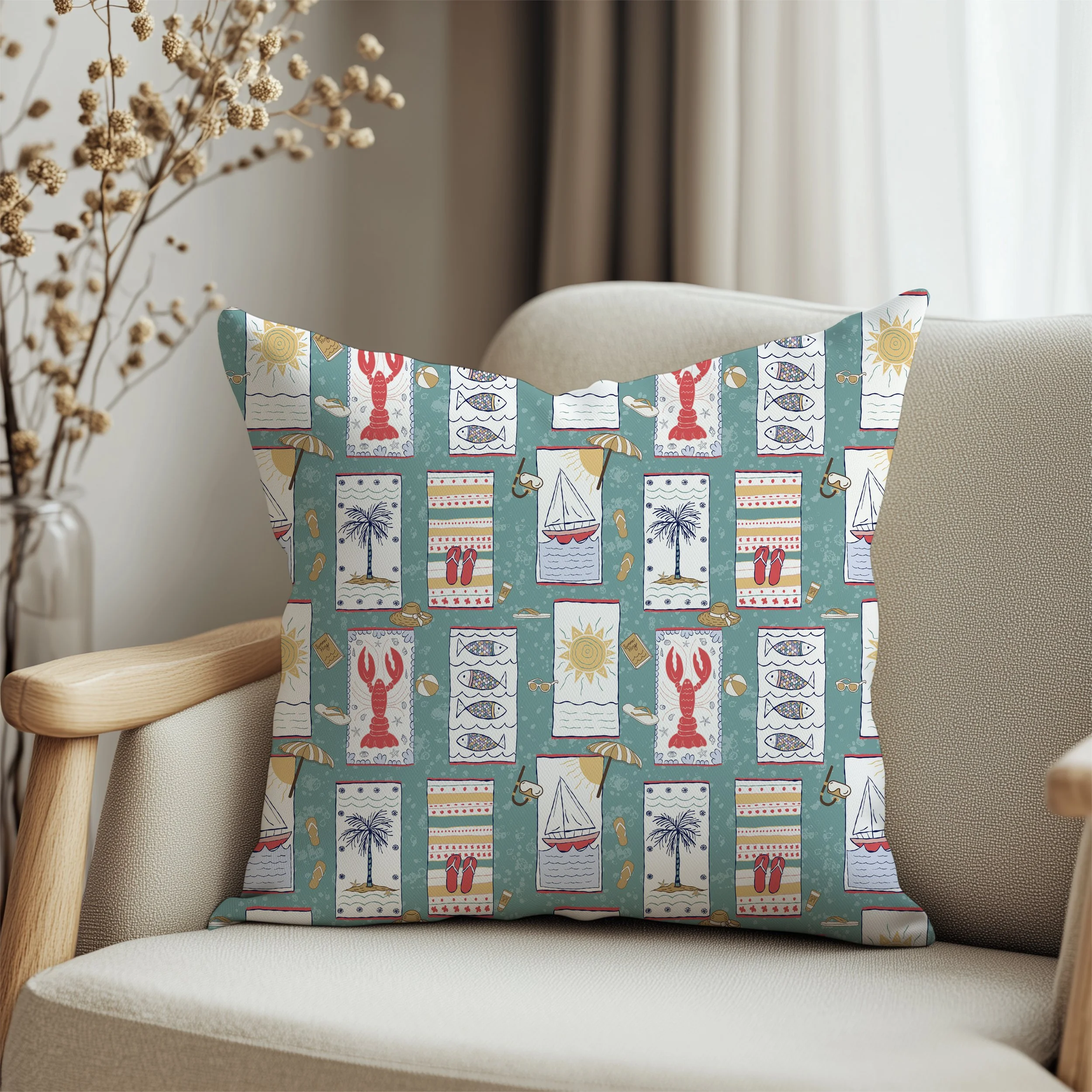 Multi-BeachTowel-MOCK-Pillow.jpg