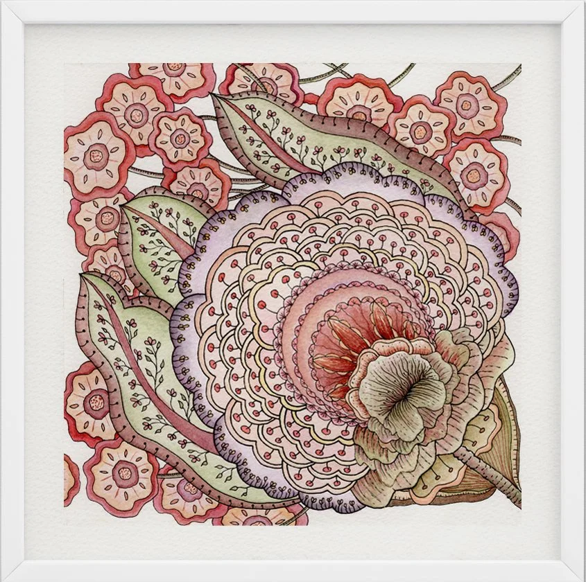A Nod to Nature #19 | 8" x 8" watercolor on paper