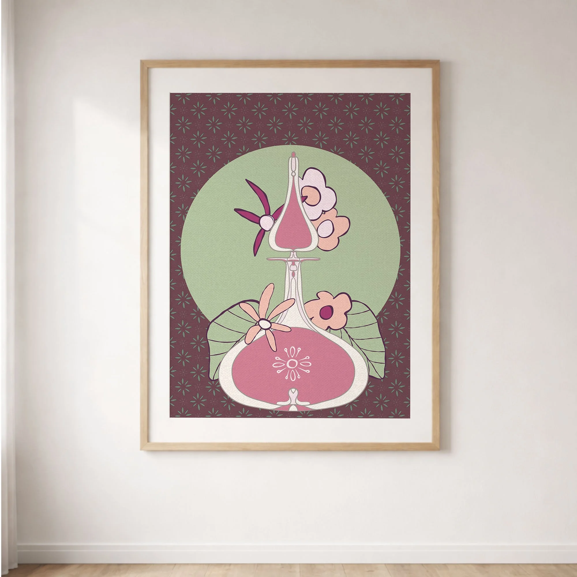 CeledonPink-BottleFlowers-PosterArtFrame.jpg