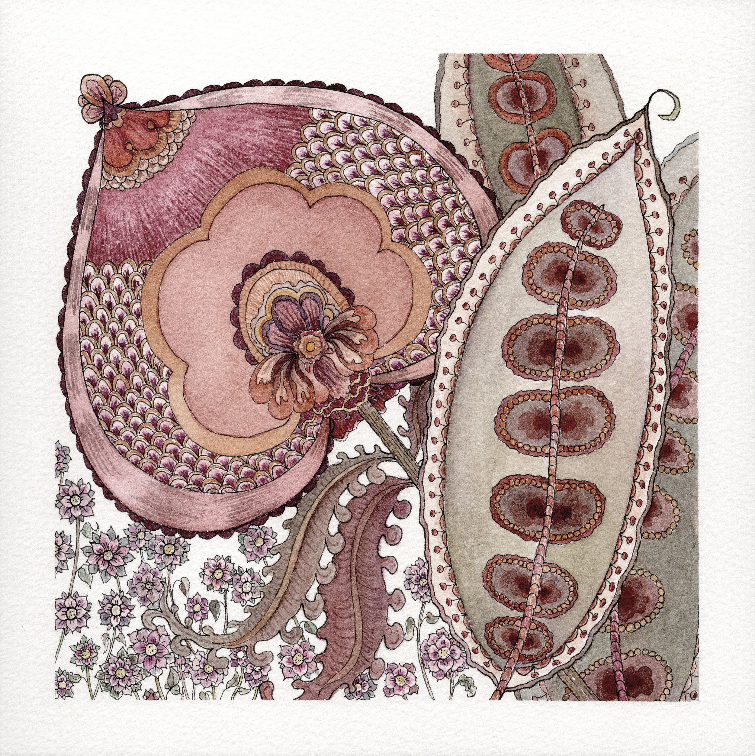 A Nod to Nature - #14  |  8" x 8" watercolor