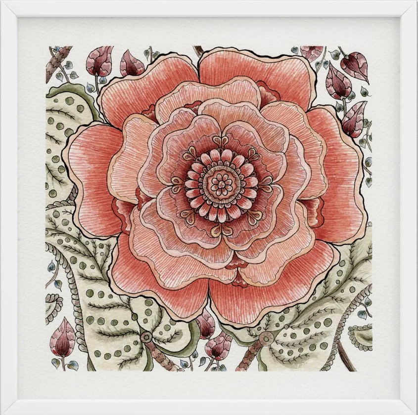A Nod to Nature #16 | 8" x 8" watercolor on paper