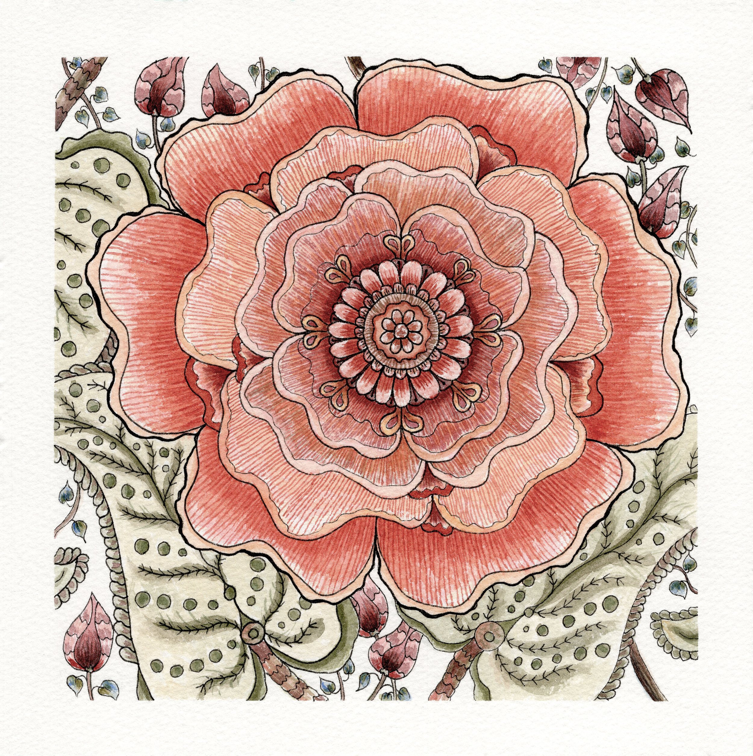 A Nod to Nature - #16  |  8" x 8" watercolor