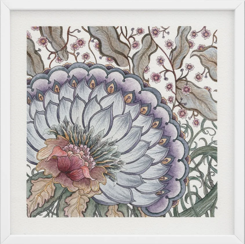 A Nod to Nature #15 | 8" x 8" watercolor on paper