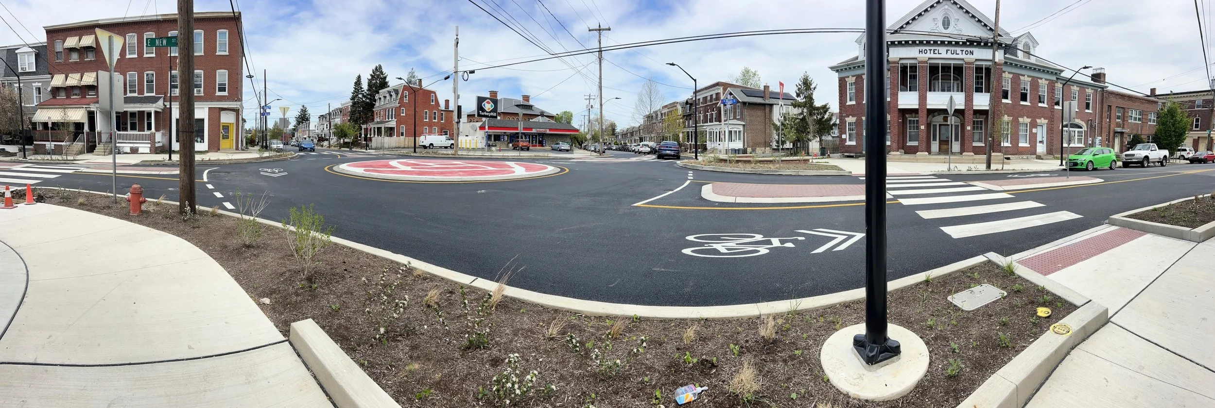 Plum St. Roundabout. Plum & New Lancaster, PA 
