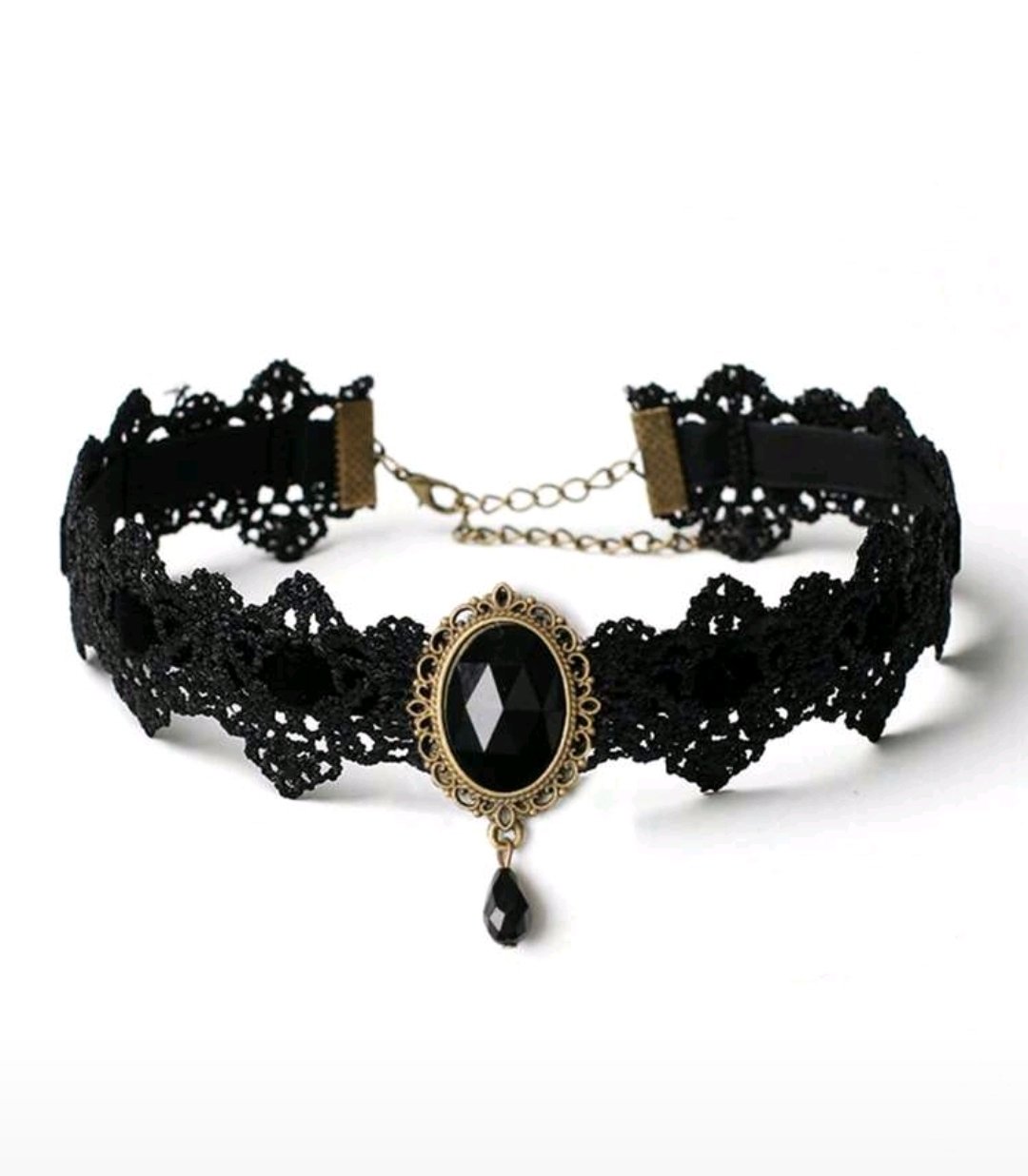 Midnight Mourning Lace Choker