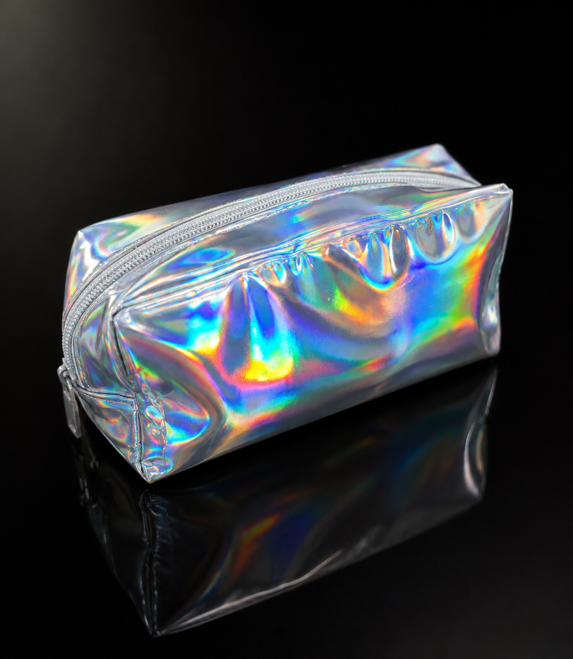 Holographic makeup bag