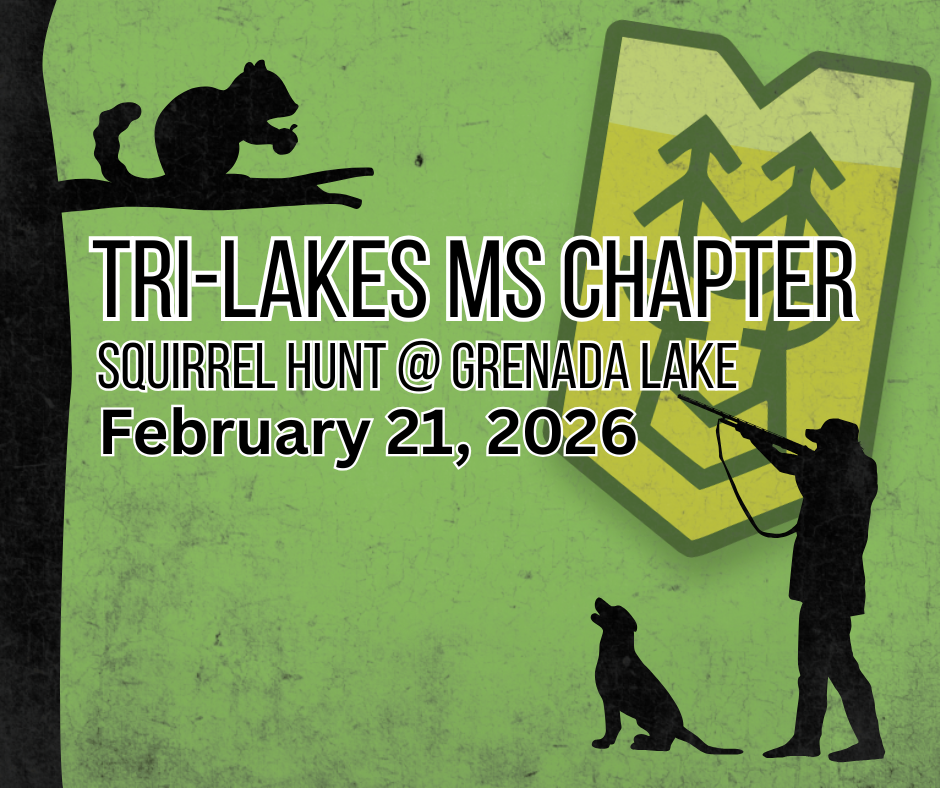 Tri-Lake MS Chapter Squirrel Hunt Grenada Lake  (All Ages)
