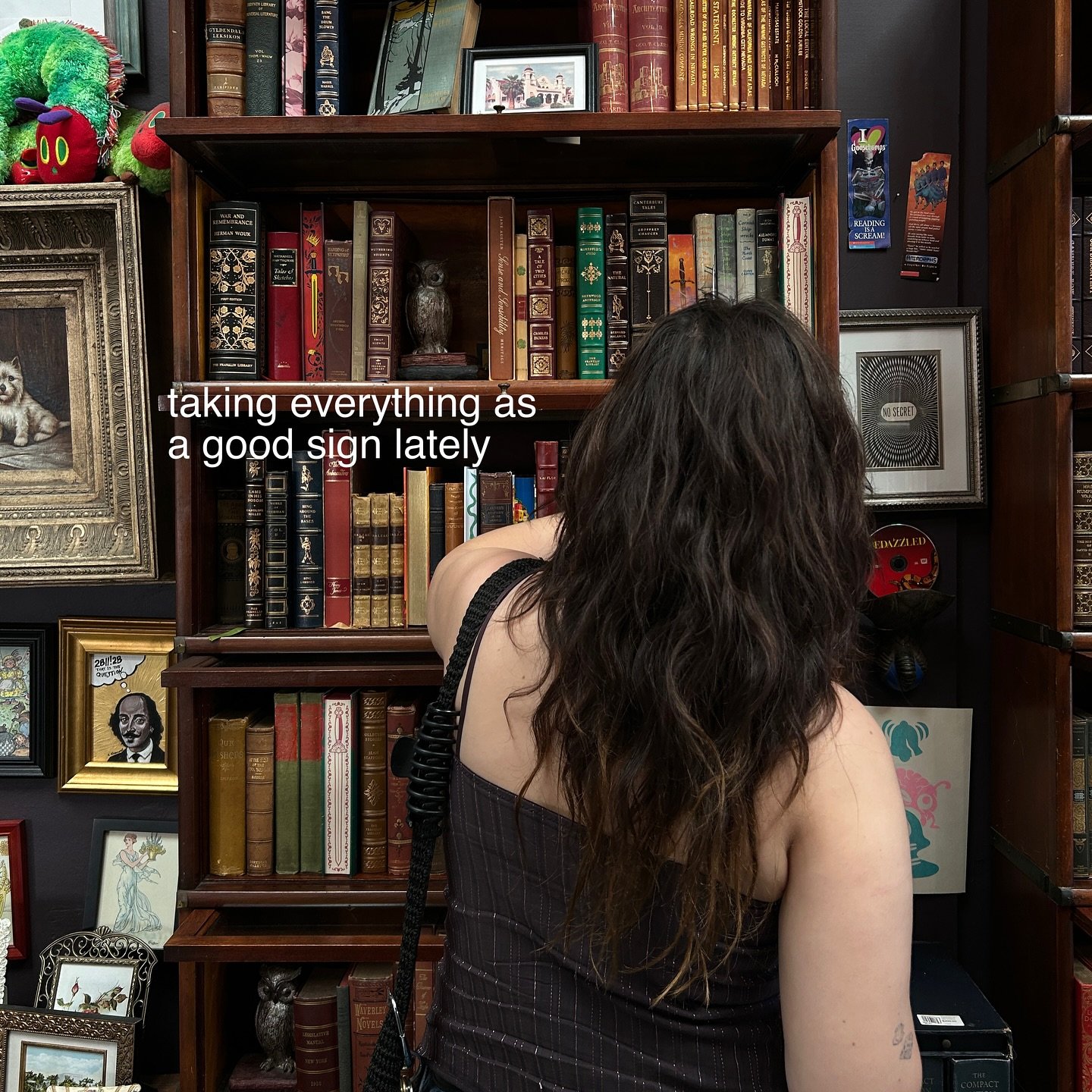 taking everything as a good sign lately
like every found penny is worth $100
like every milepost tells me i&rsquo;m almost home
like everything falls into place just because it&rsquo;s supposed to
i think we were supposed to be here all along