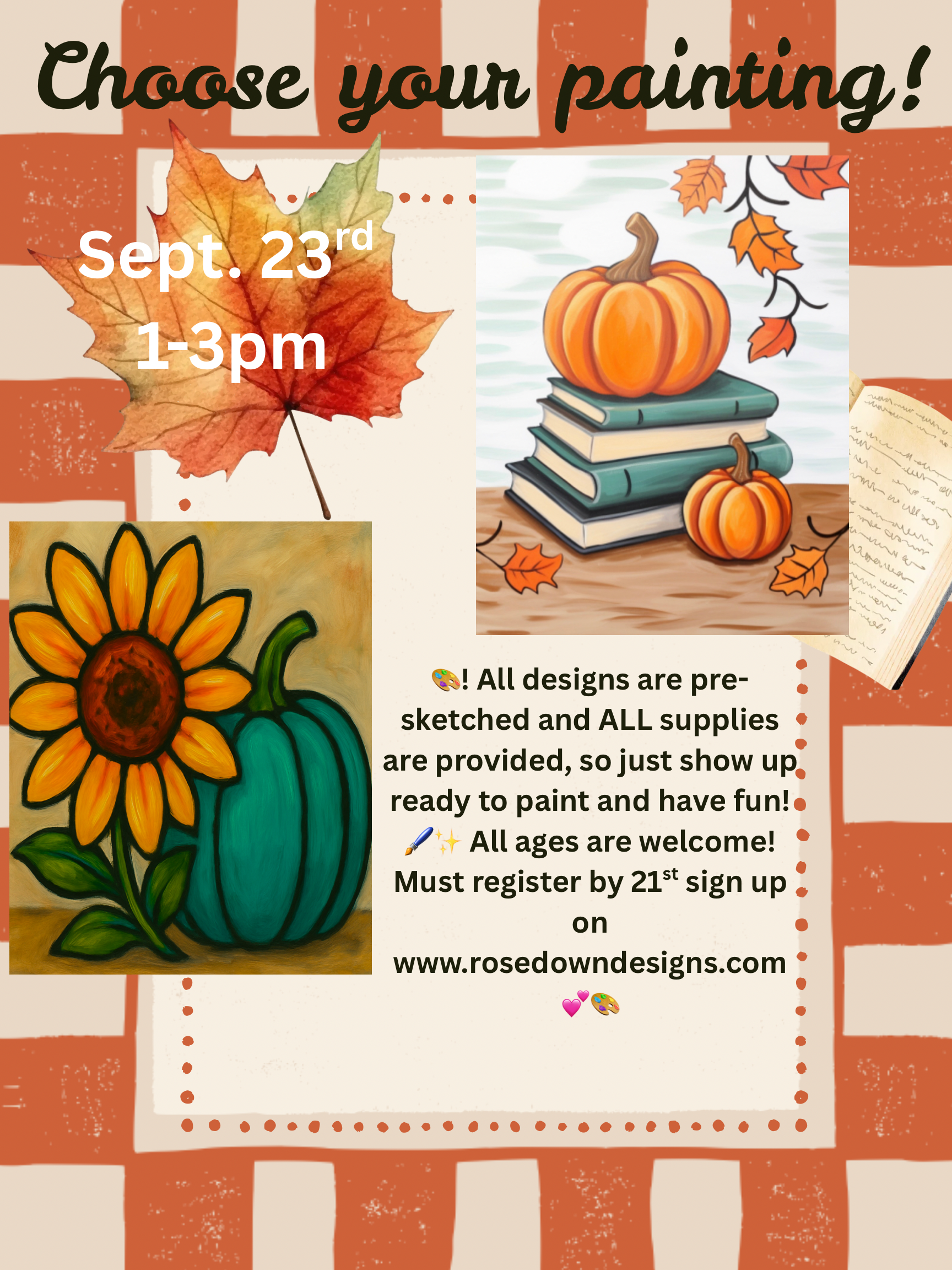 Orange and White Simple Let's Get Cosy Fall Poster.png