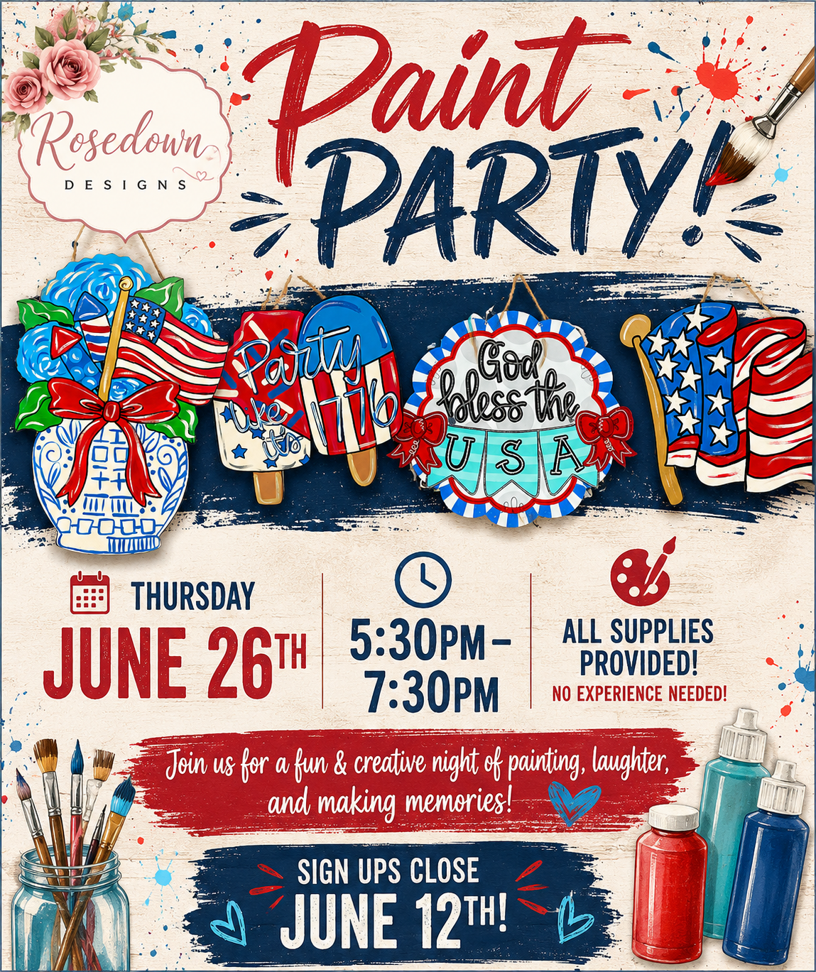4th of July Paint Party
