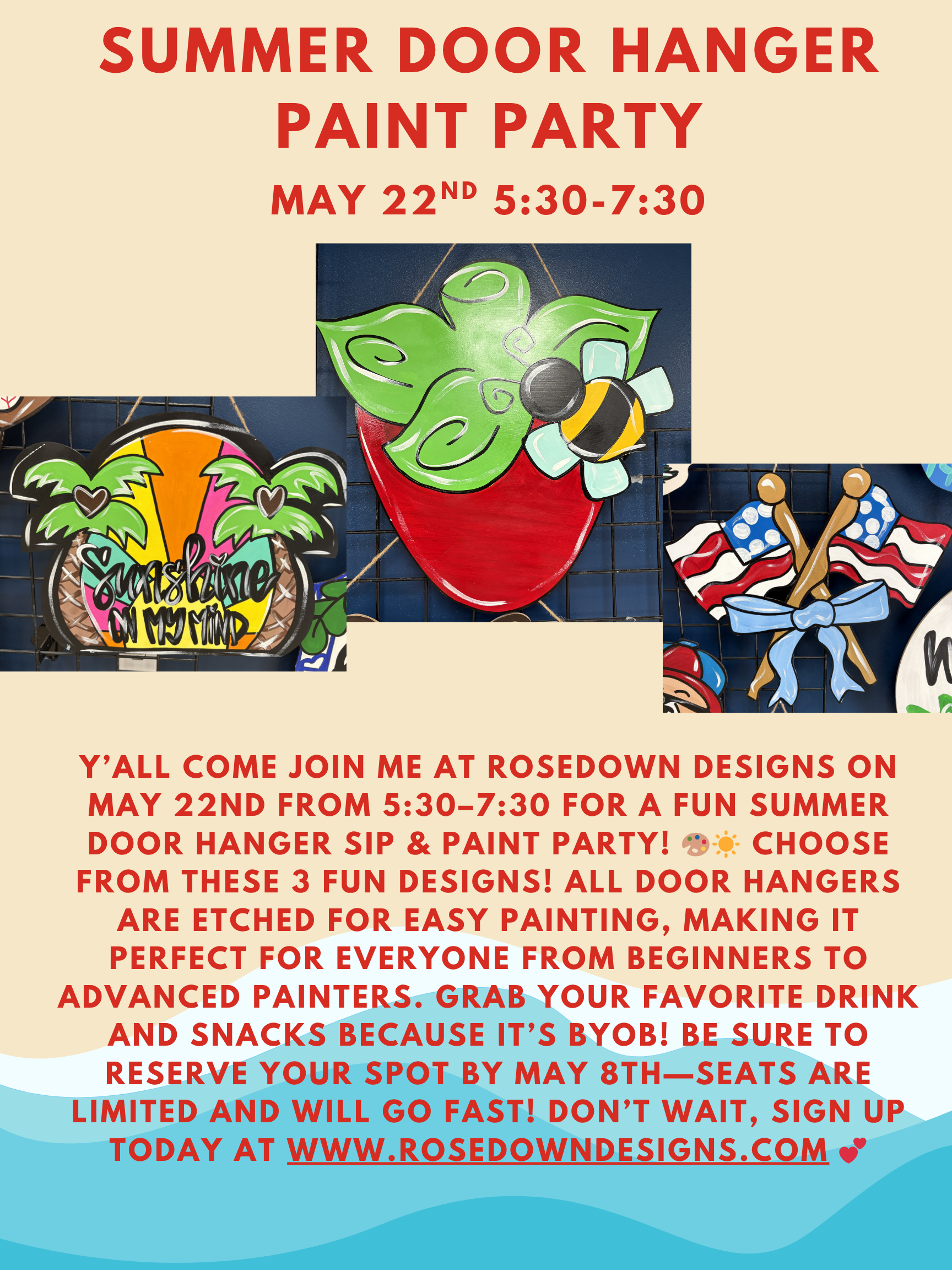 Green Red and Blue Modern Hello Summer Poster.png