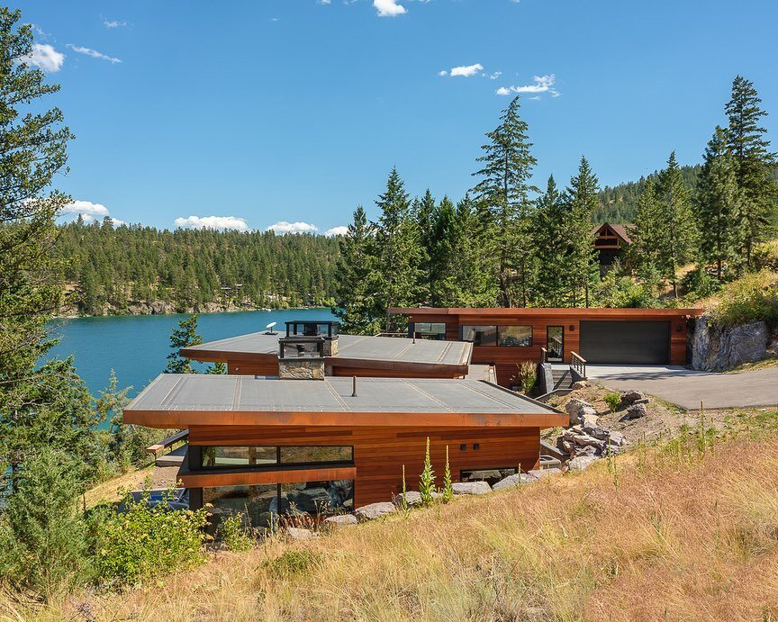 East side of Flathead Lake for NC Design Studio. #montanaarchitecture #photographerofarchitecture #architecturephotography #montanadesign #flatheadlake #montanaphotographer #gooddesign #architecture #missoula