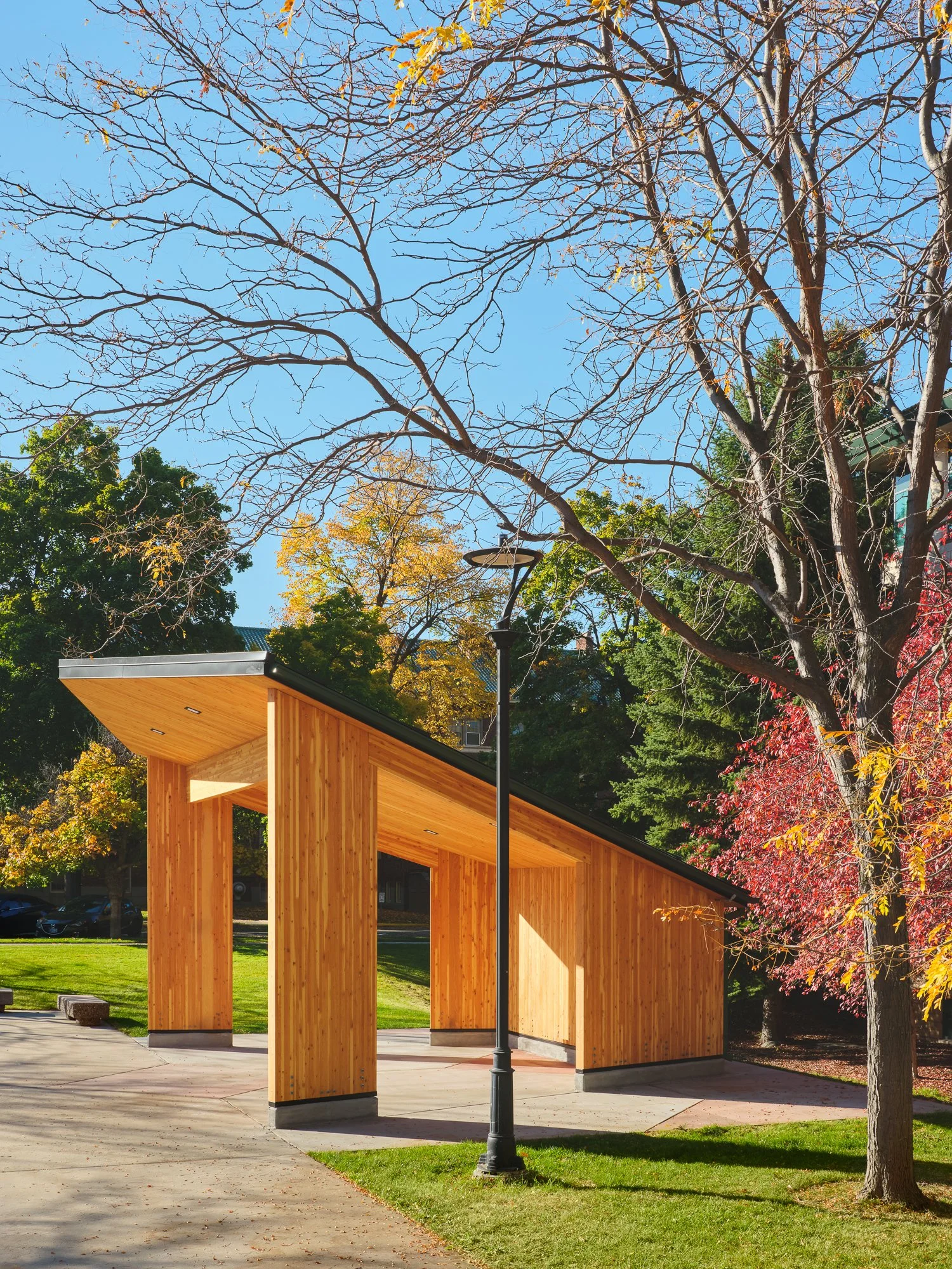 Commercial architecture photography of exterior structure University of Montana