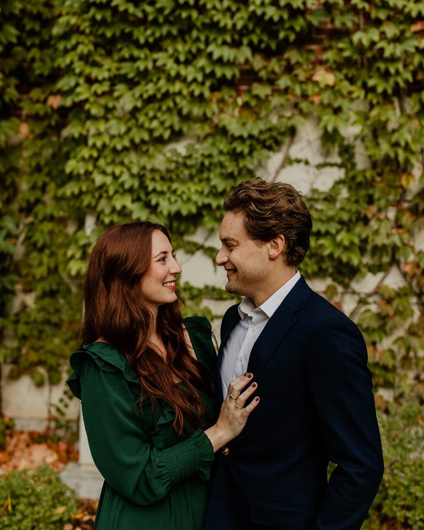 There&rsquo;s something special about historic architecture covered in vines. Maybe because this old neighborhood Ivy wall is iconic in my mind, but I can&rsquo;t resist a portrait in front of some green in the city. 

Kenzie + Adam met me first for 