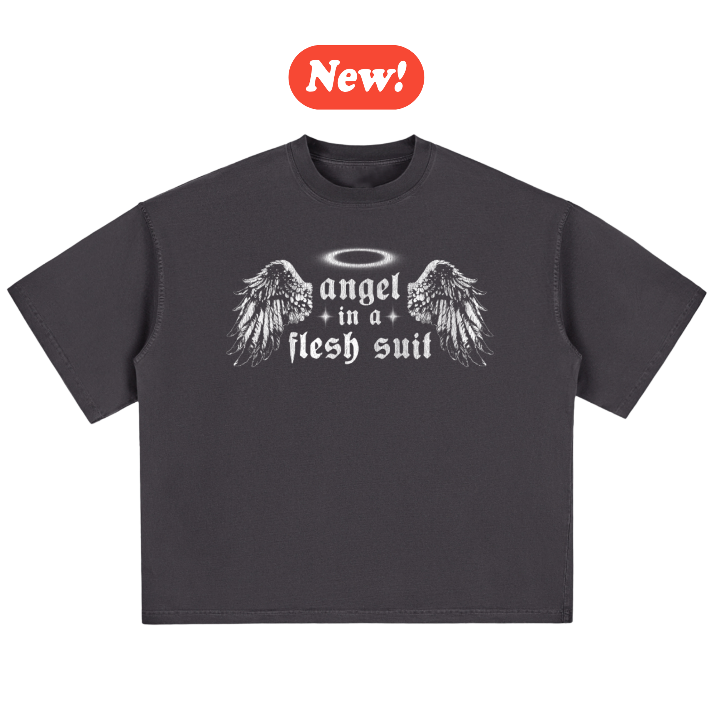 'Angel' Vintage Washed Boxy T-Shirt