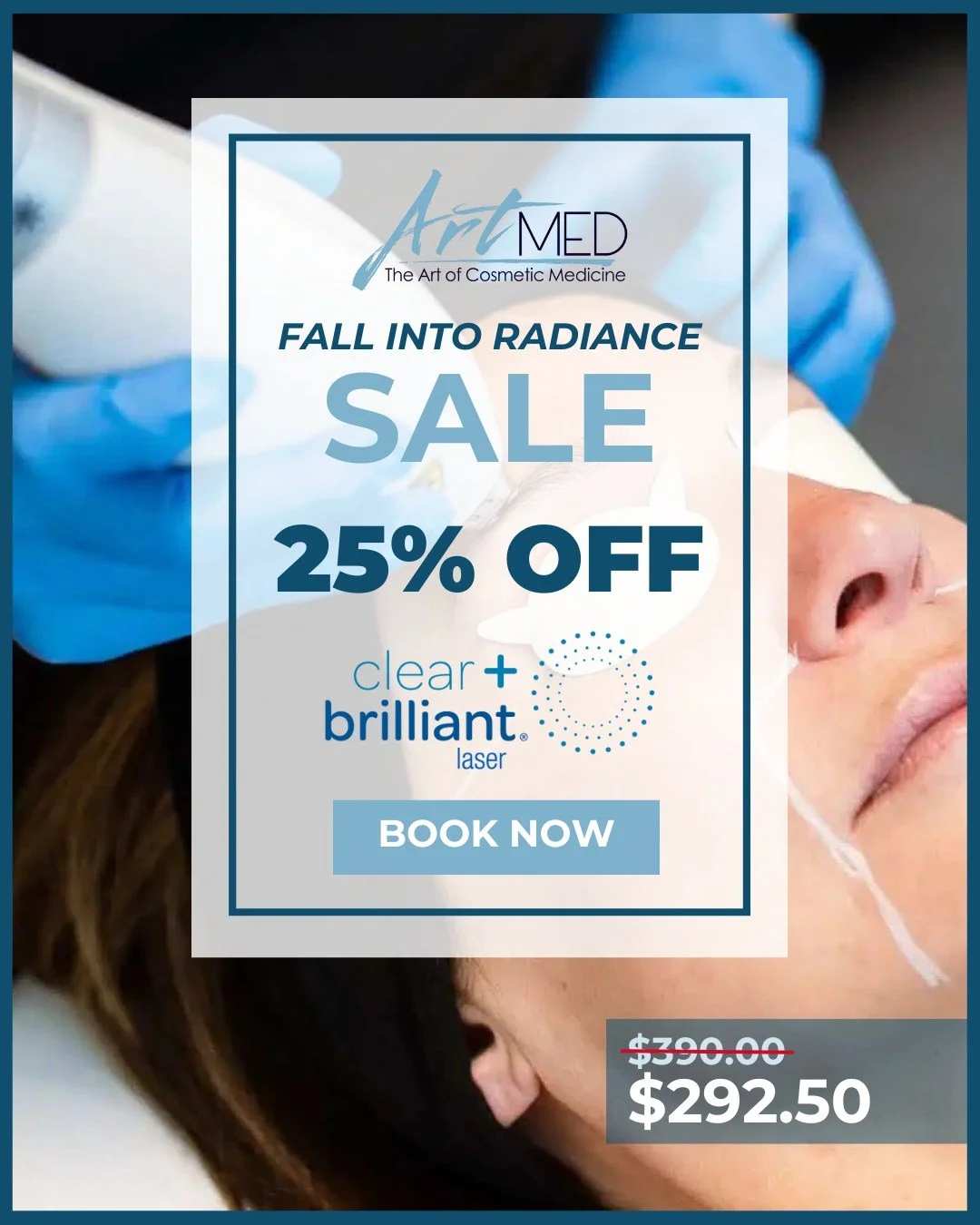 🍂 Fall into Radiance 🍂 

Treat your skin before Thanksgiving with 25% OFF a Full-Face Clear + Brilliant&reg; treatment (regular or Permea) - just $292.50 (reg. $390.00). 

This gentle laser smooths texture, brightens tone, and gives you that festiv