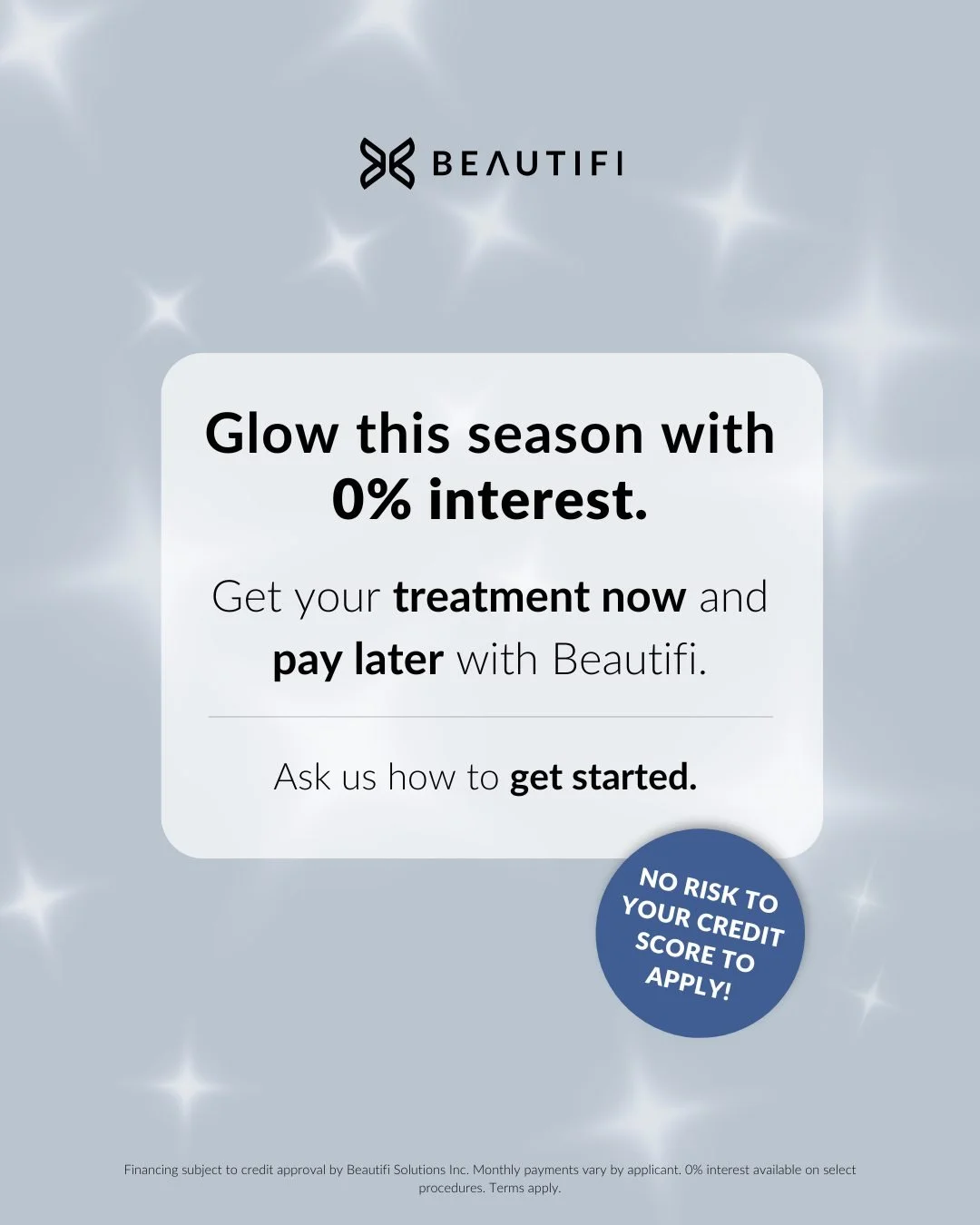 Smoother skin, brighter confidence - and a payment plan that fits your life.

ArtMed offers financing through Beautifi, making it easier to move forward with the treatments you&rsquo;ve been considering. ✨

Flexible terms, 0% interest options, and no