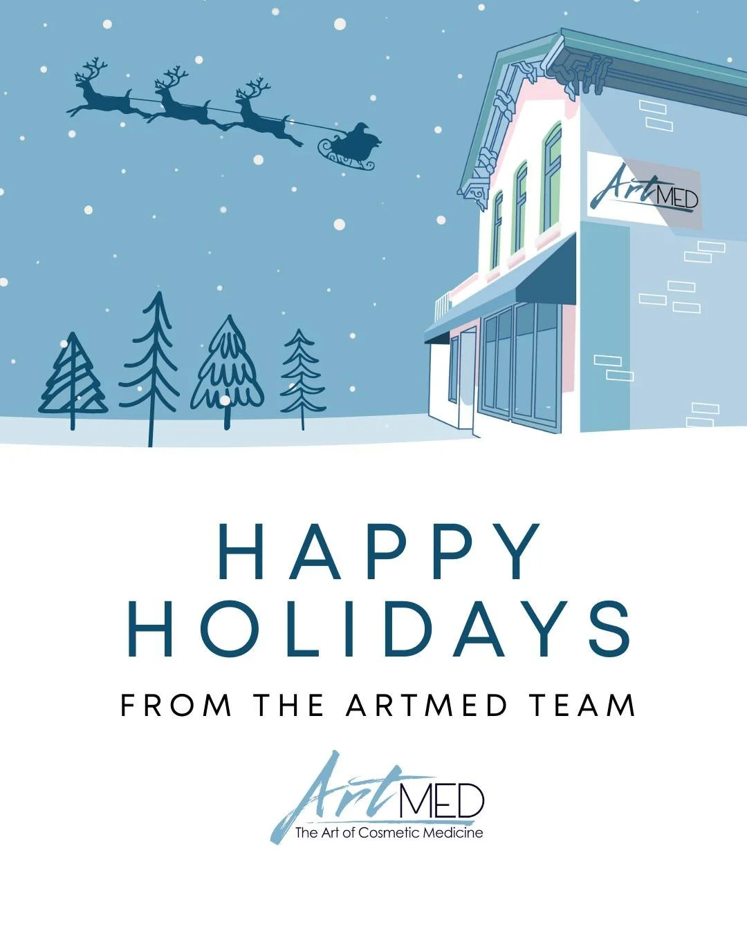 Happy Holidays from all of us at ArtMed 🤍 

As the year comes to a close, we want to thank you for your trust, loyalty, and continued support. It has been a privilege to care for you and to be part of your journey this year. 

Wishing you a warm and