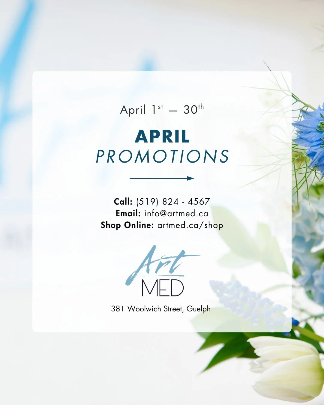 🌷✨ April Promotions Are Here ✨🌷

Spring is finally here, making it the perfect time to refresh, rejuvenate, and invest in your skin. 🌿💫 Our April offers are now live with exclusive savings on some of our most popular treatments.

✨ Highlights inc
