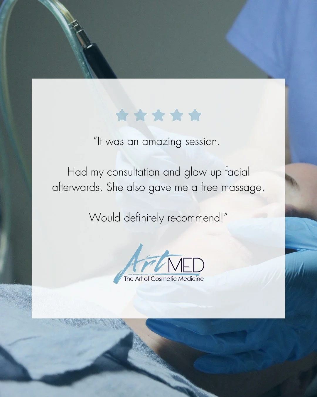 Client experiences like this are exactly what we strive for 💙

From thoughtful consultations to results-driven treatments, every visit is designed to leave you feeling refreshed, cared for, and confident in your skin.

Ready for your own glow up? ✨
