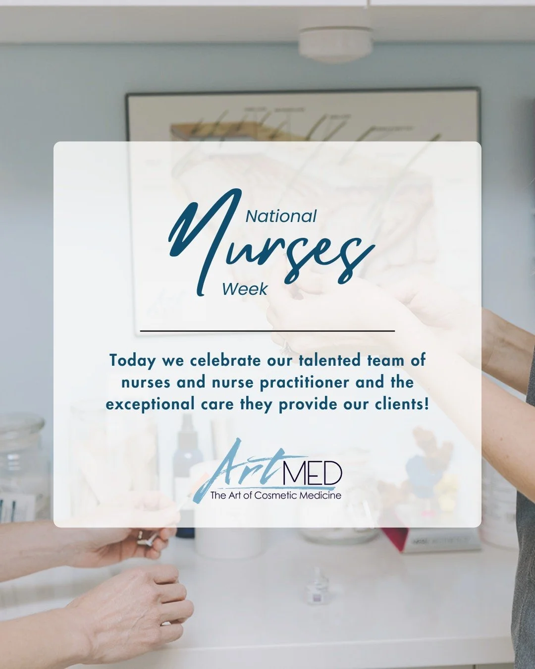 Happy National Nursing Week! 💙👩&zwj;⚕️

This week, we&rsquo;re celebrating the incredible nurses and nurse practitioners who bring skill, compassion, and dedication to healthcare every single day. At ArtMed, we are so grateful for our exceptional n
