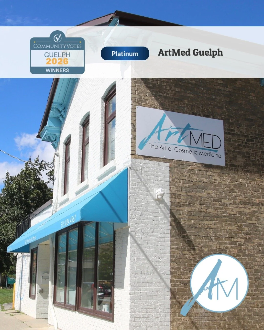 We&rsquo;re incredibly honoured to share that ArtMed has received Platinum in all 4 of our categories in the 2026 CommunityVotes Guelph awards! 🏆✨

💙 Platinum &ndash; Medical Aesthetics
💙 Platinum &ndash; Beauty &amp; Health Spas
💙 Platinum &ndas