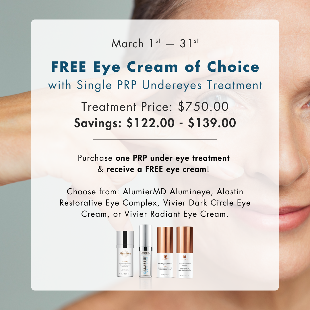 PRP Under Eye Treatment + Complimentary Eye Cream