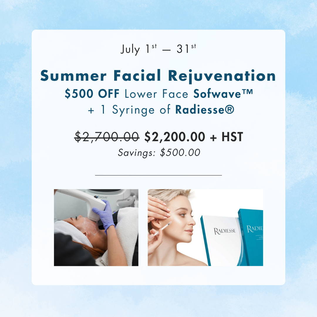 Summer Facial Rejuvenation Bundle: Sofwave™ + Radiesse®