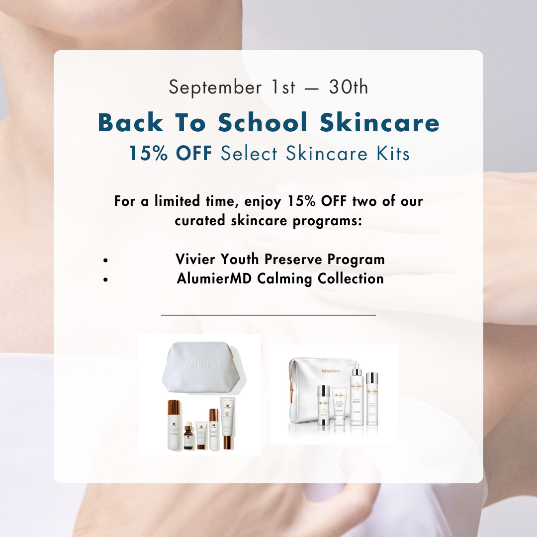 Back to School Skincare – 15% OFF Select Skincare Programs