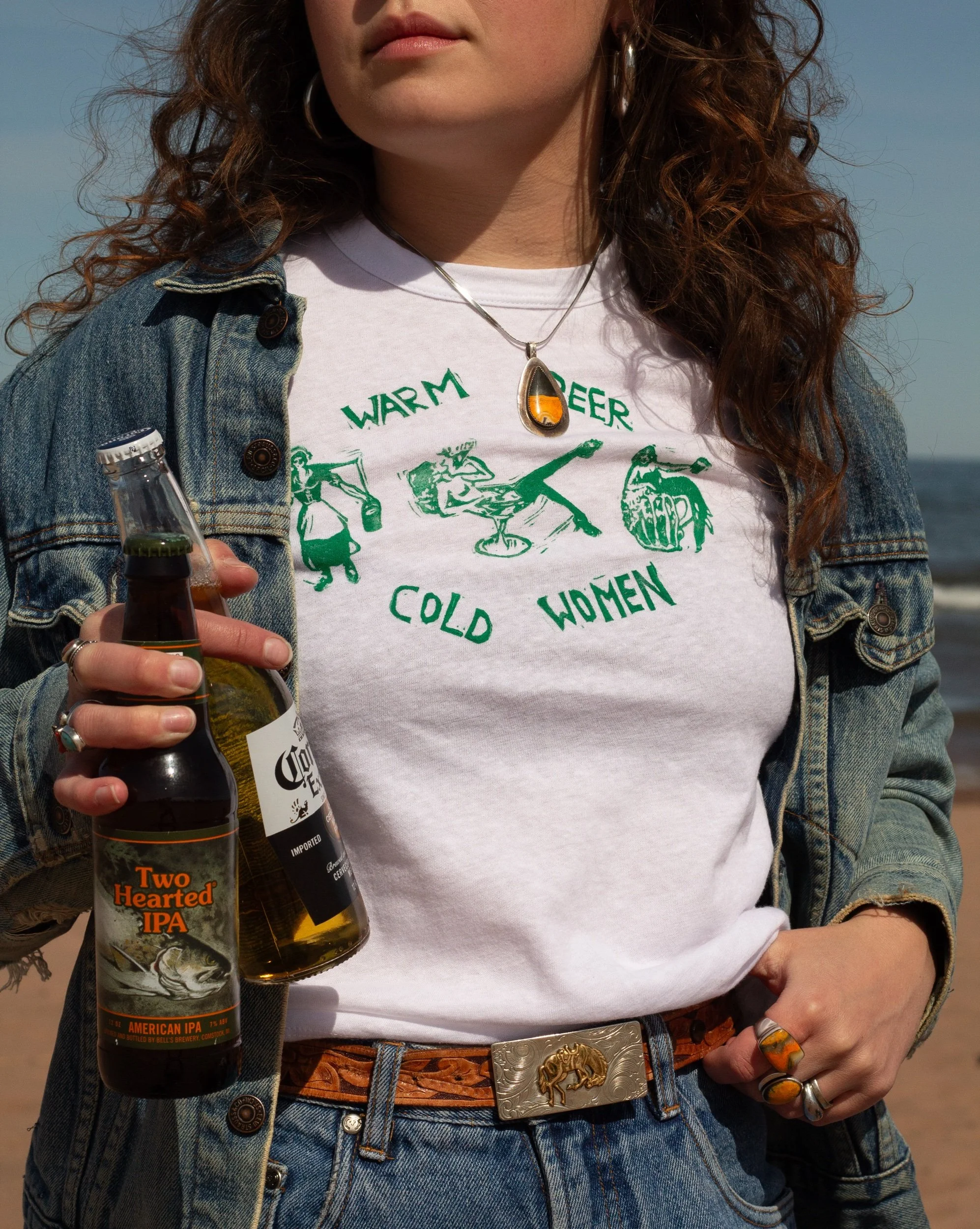 warm beer baby tee
