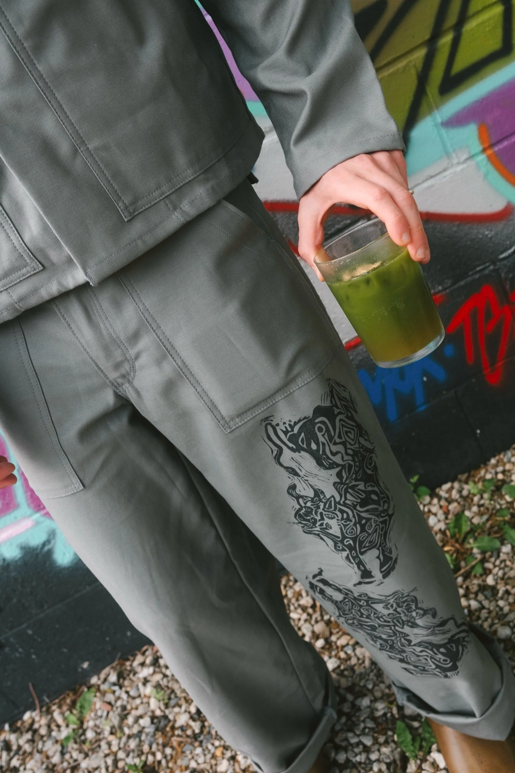 sage bull painter pants