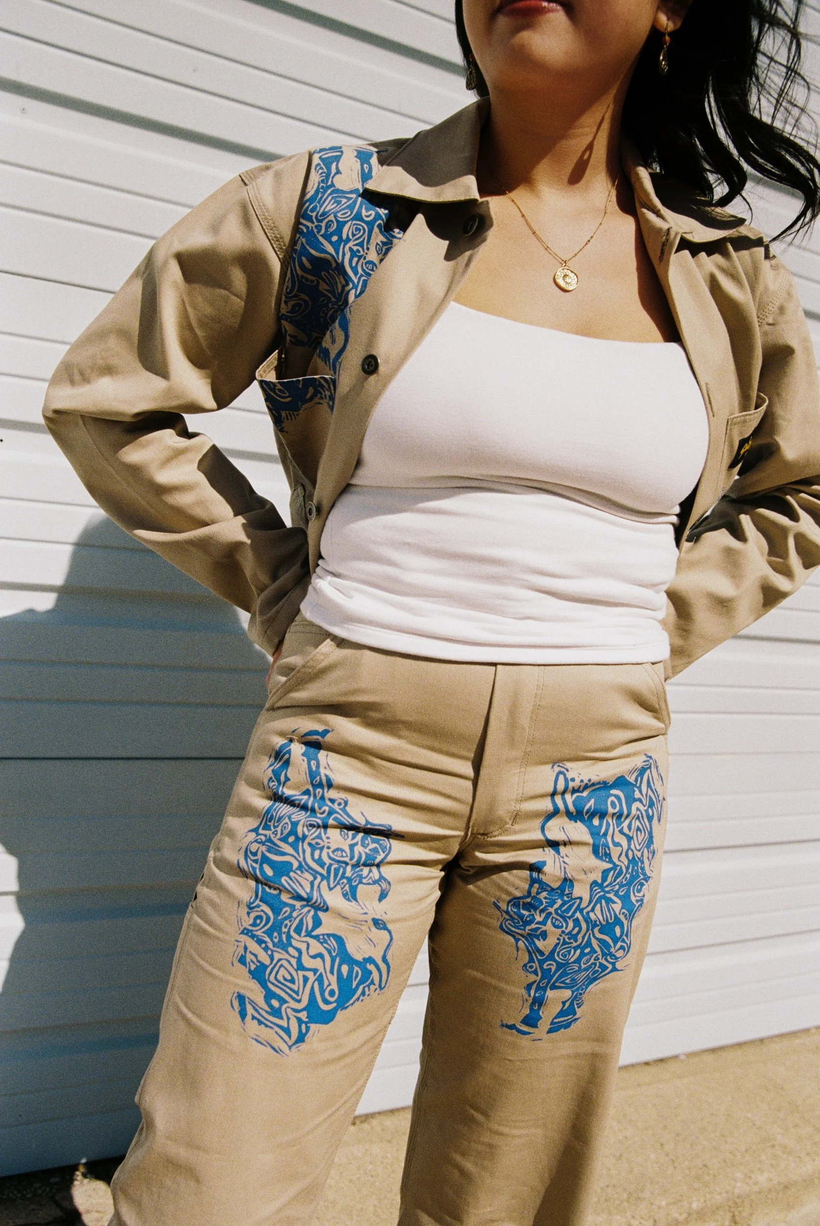 khaki bull painter pants