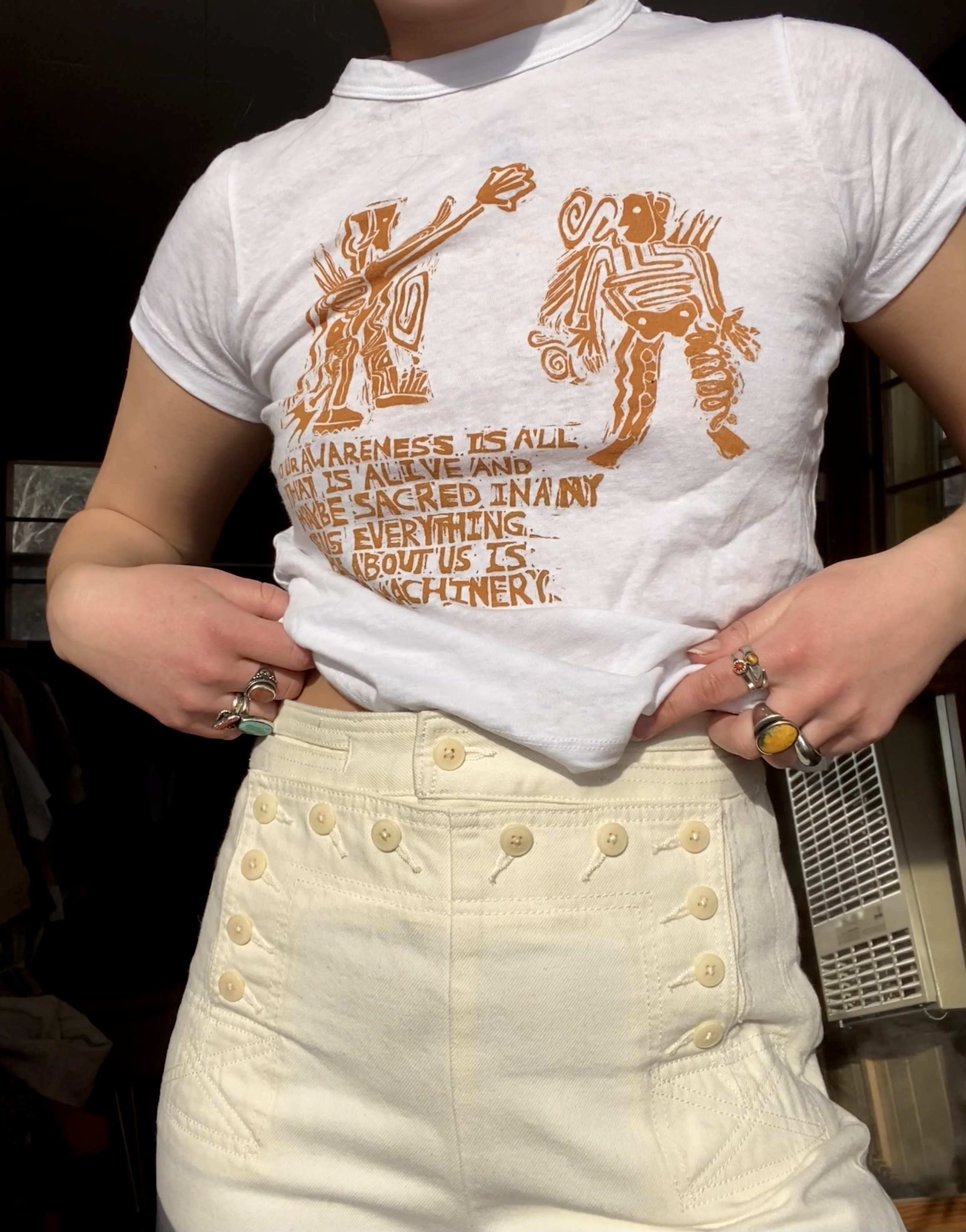 automaton loose baby tee (mustard)