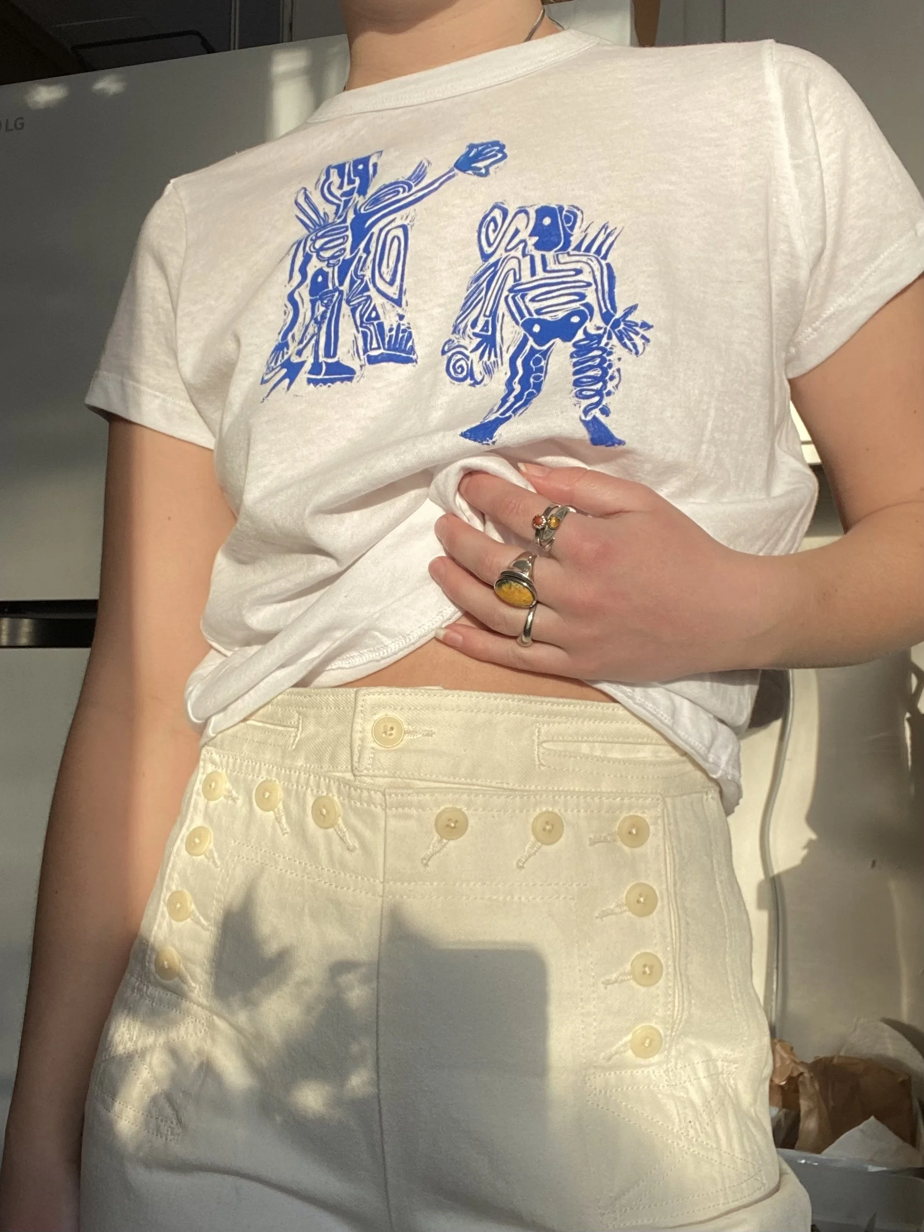 automaton loose baby tee (blue)