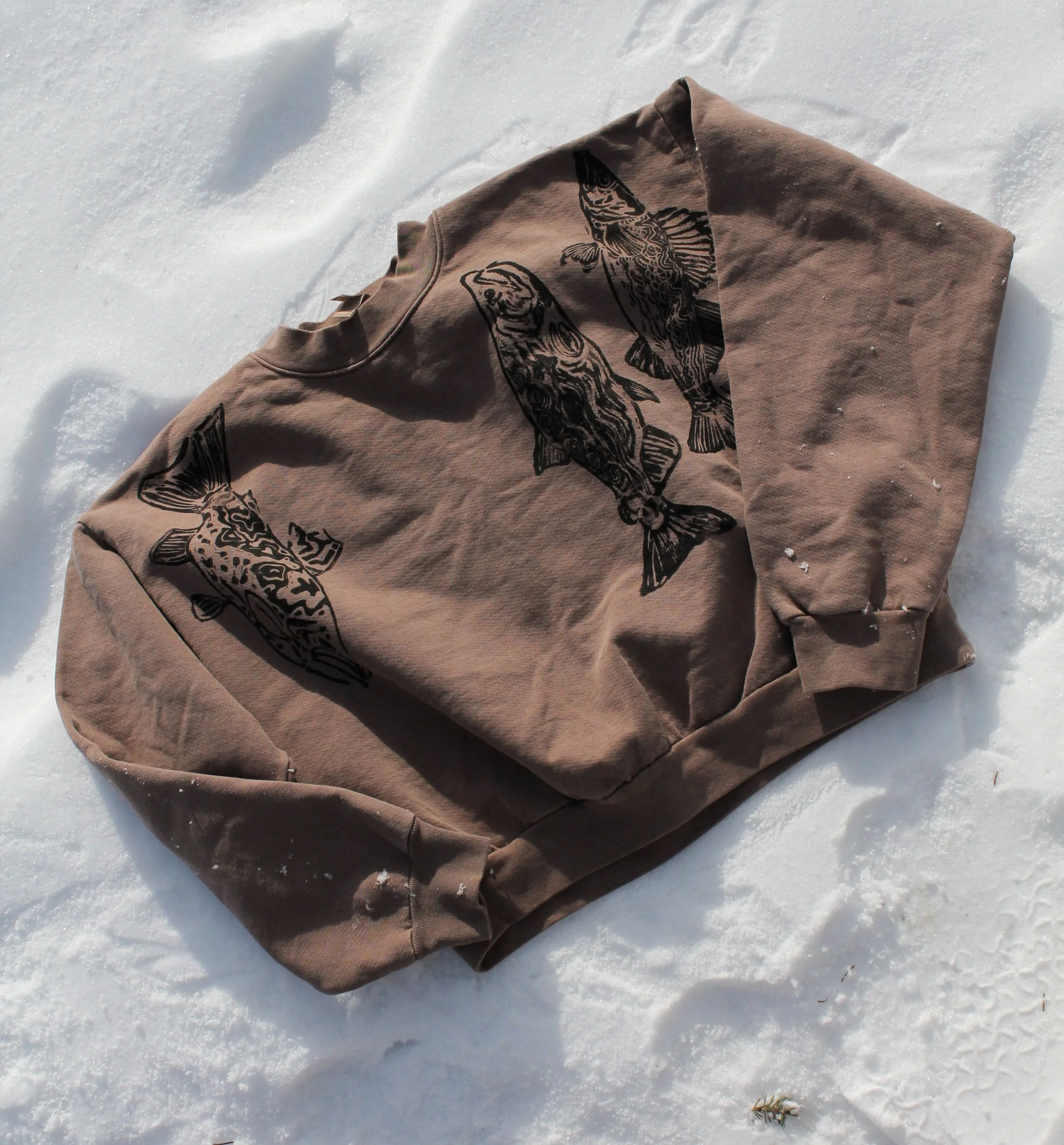 fish cropped mockneck