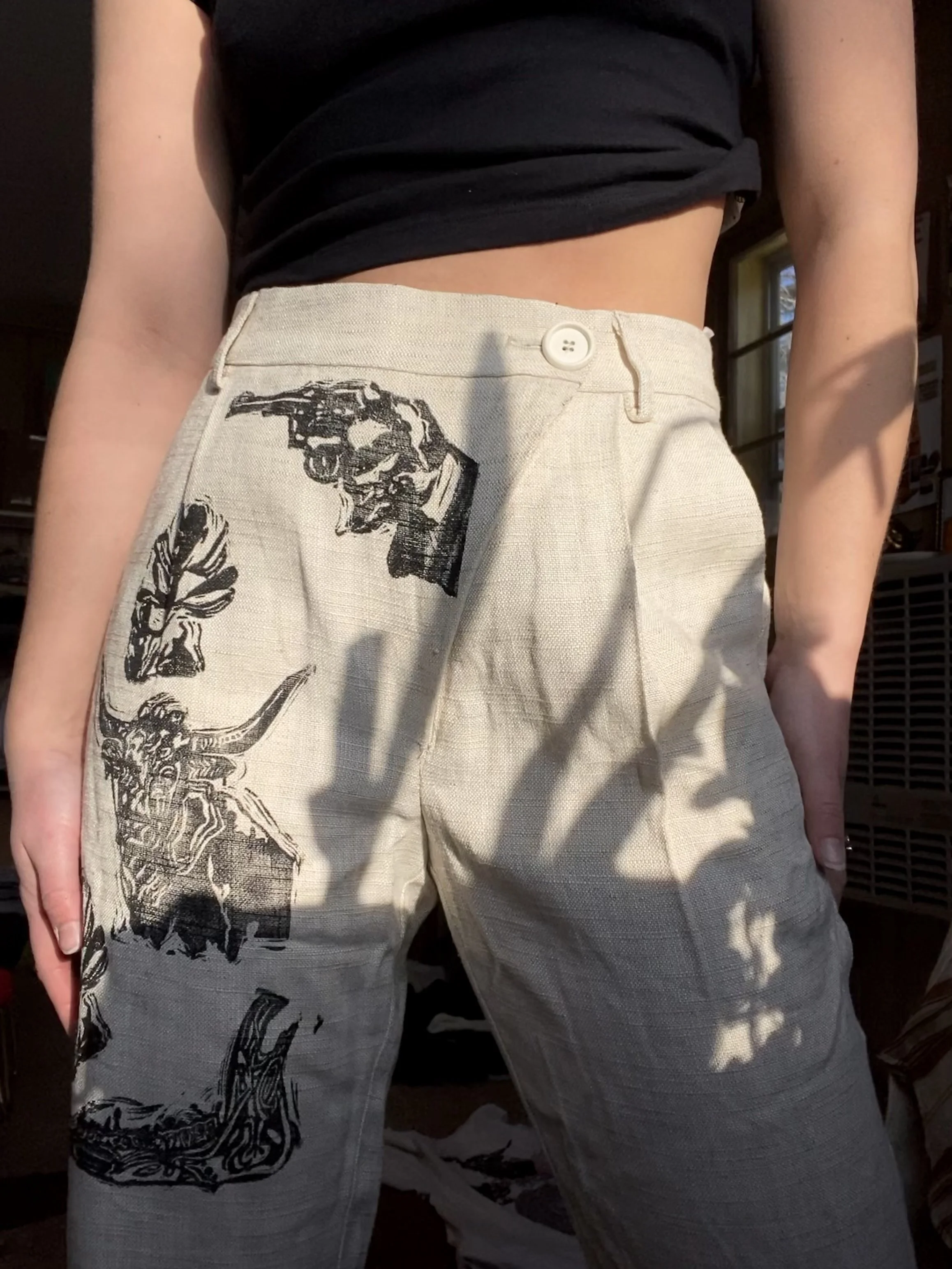 by malene birger linen trousers