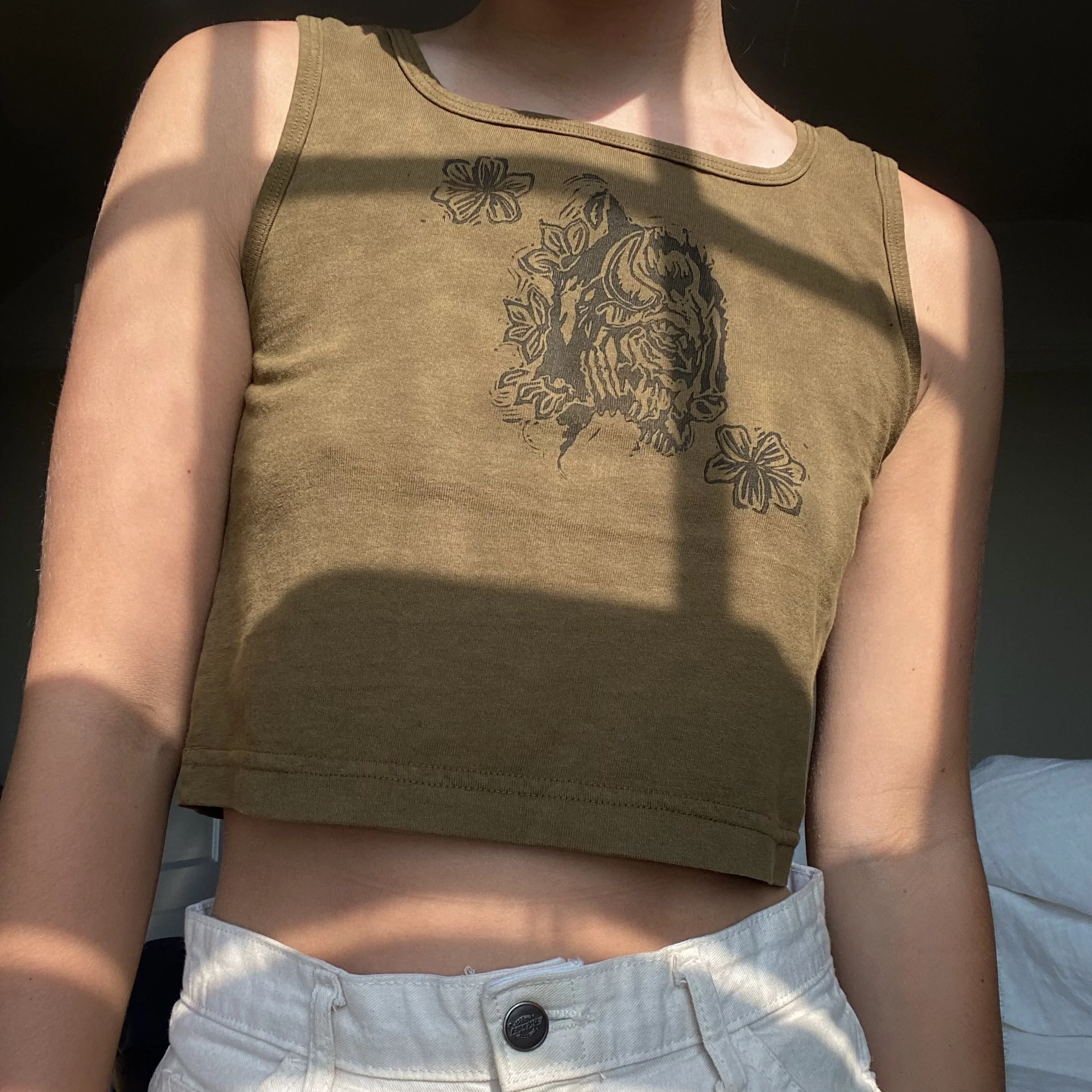 dark olive buffalo tank